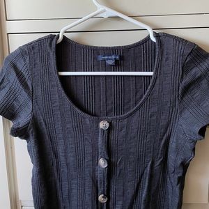 Black Shirt With Buttons from American Eagle